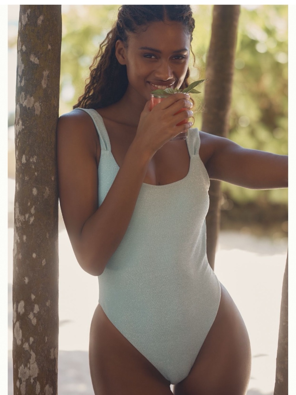 NWT Anthropologie Dippin' Daisy's Lydia Sparkle One-Piece Swimsuit